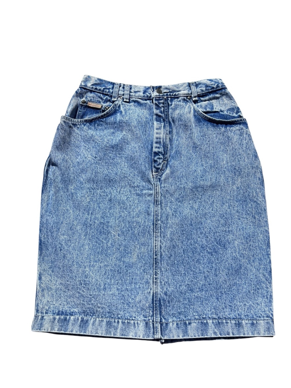 90s Vintage Gitano Denim Pencil Skirt | Size 14